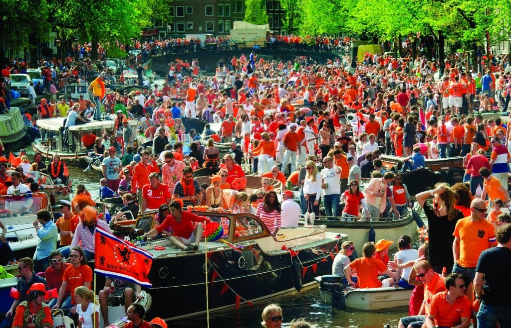 Amsterdam on Kings day