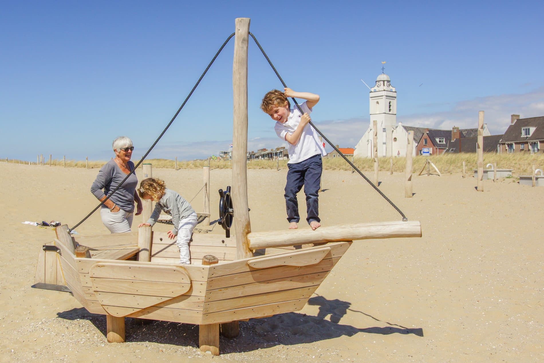 Playground on the beach