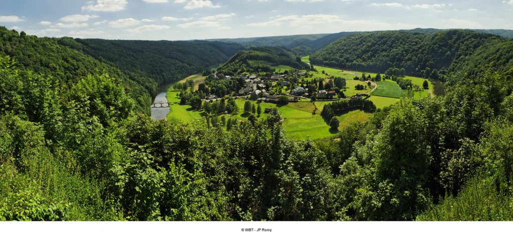 View over Rochehaut in the Ardennes