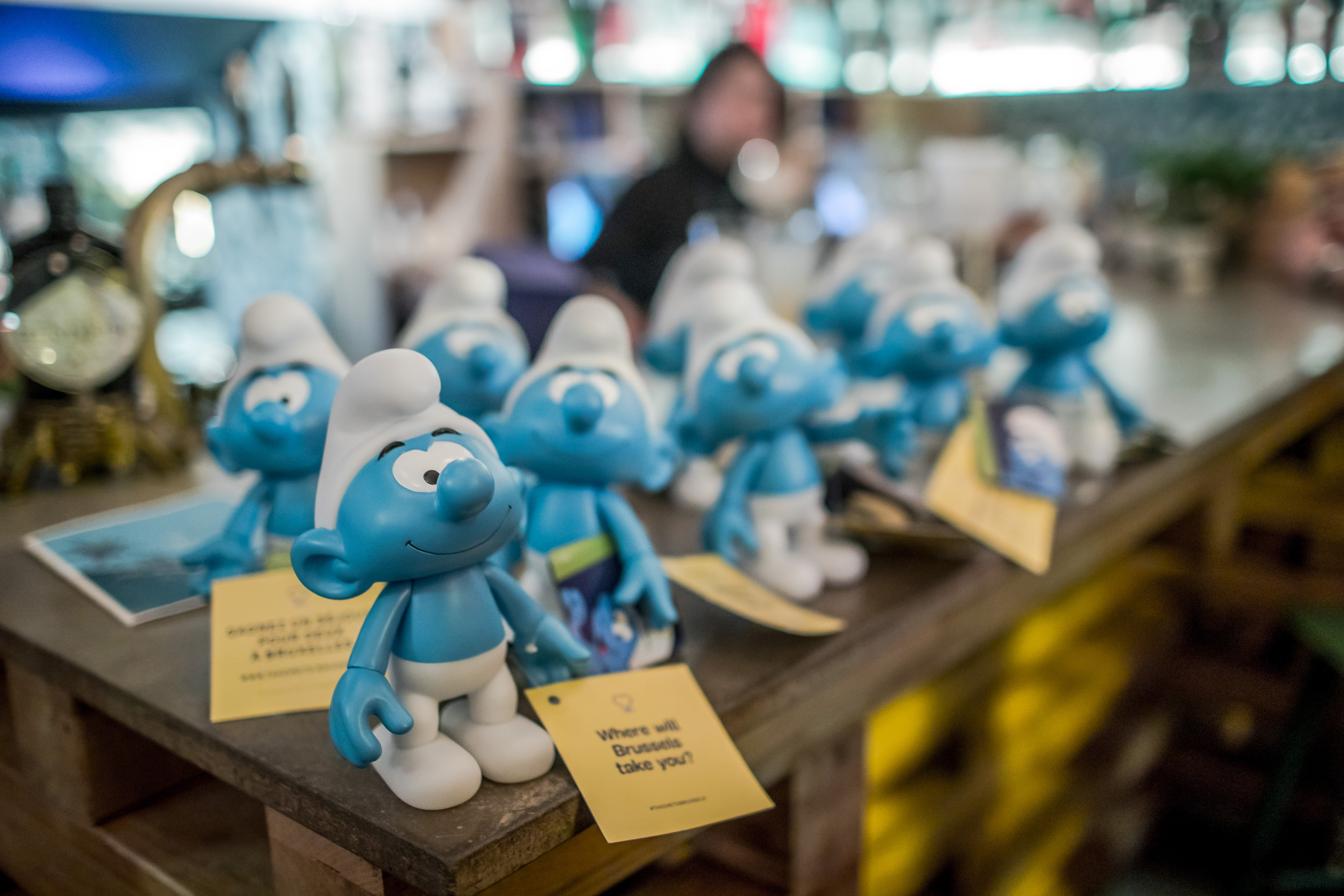 A Smurfs collection in Brussels