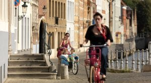 Cycling in Bruges