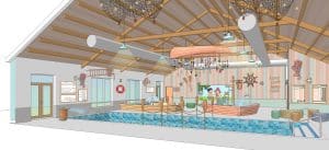 Artists impression Molenwaard swimming pool