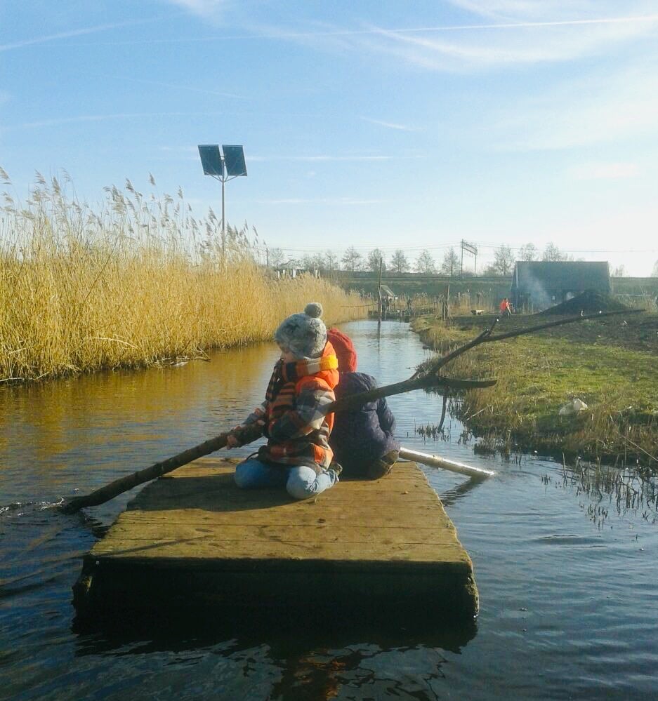 Children Enjoy Rafting