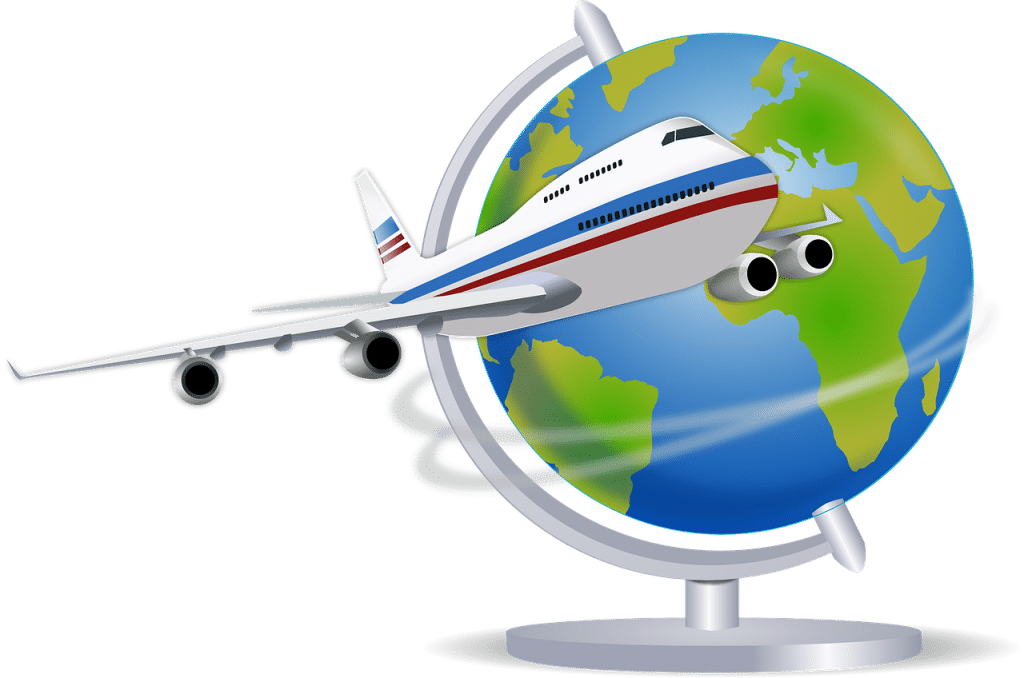 Aeroplane and Globe