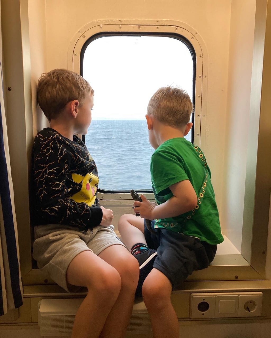 Kids on ferry