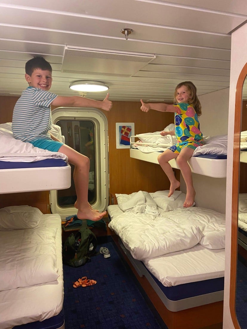 ferry to Holland with kids