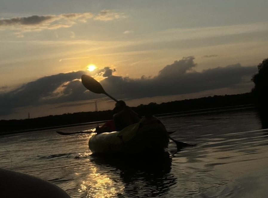 Sunset paddling Beekse Bergen