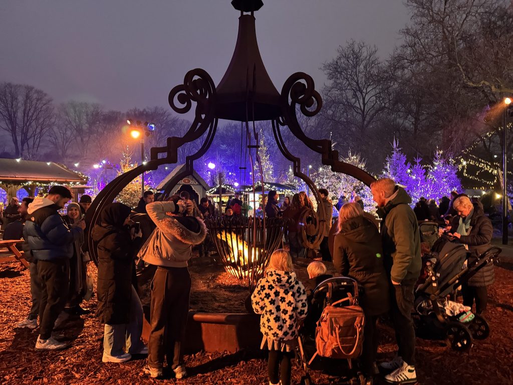 Winter Efteling bonfire