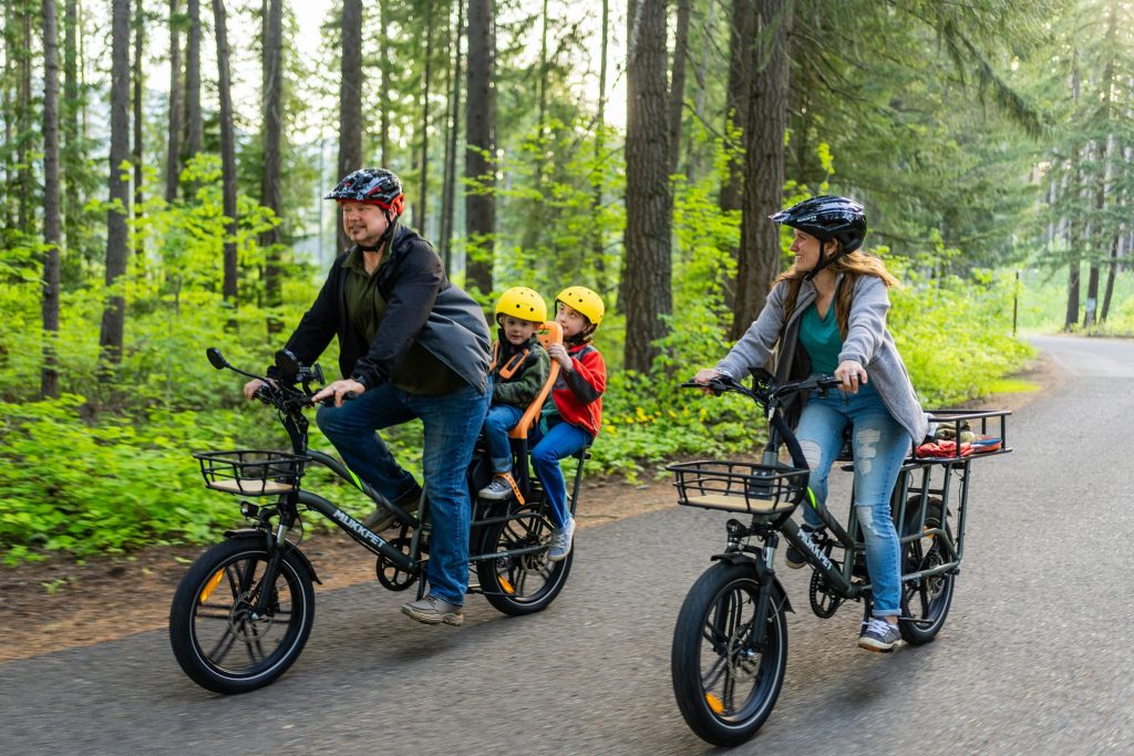 Cycling in the woods