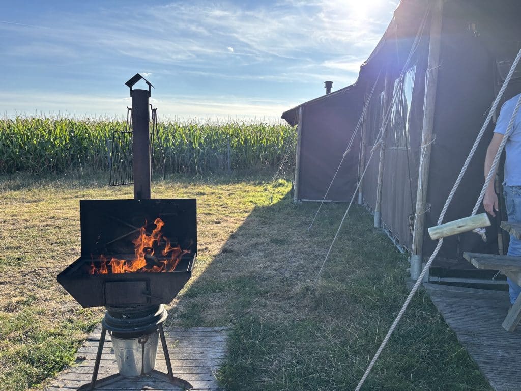 BBQ at Overdraght farm in Belgium