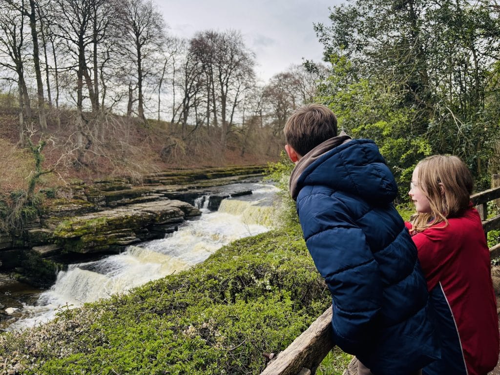 Kids At Aysgarth Falls