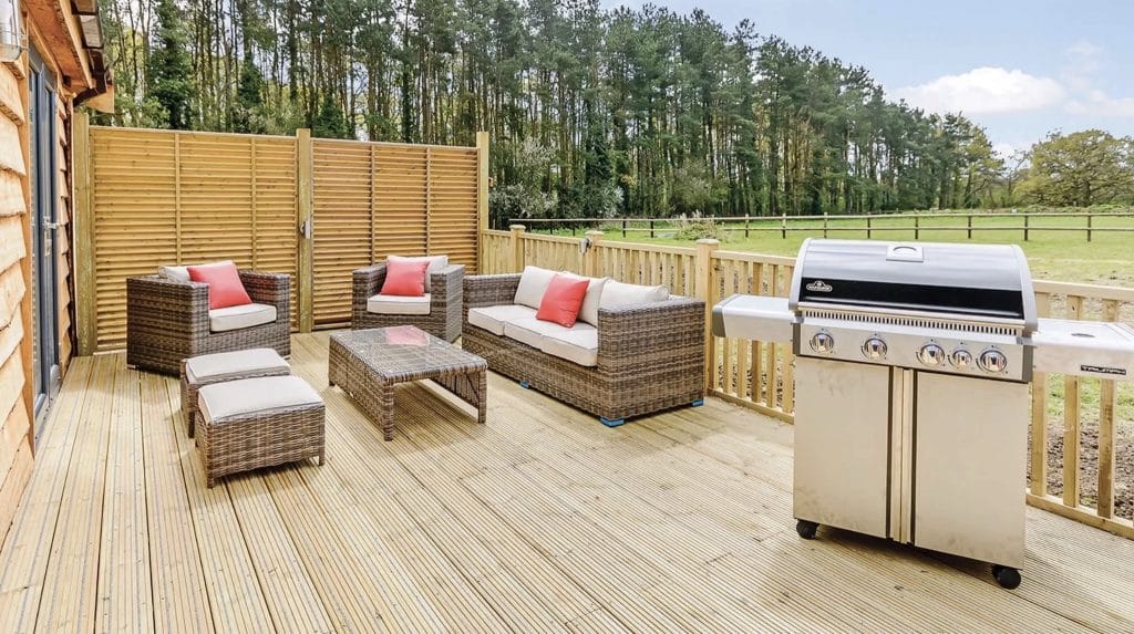 Landal Marwell Resort decking