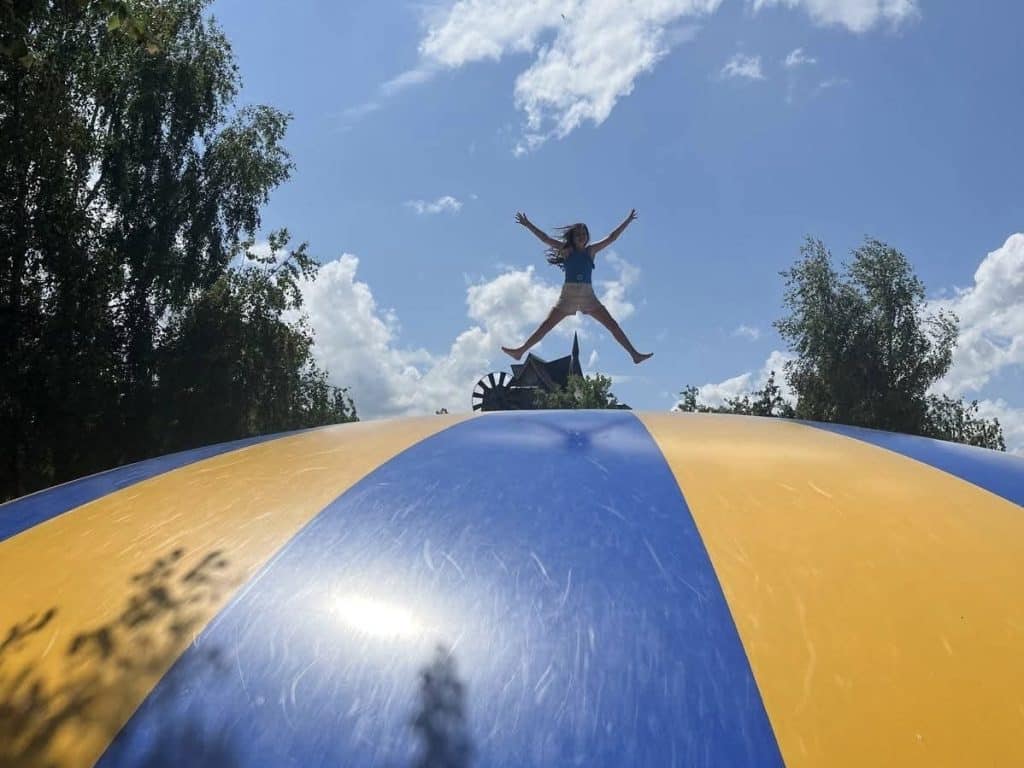 Air trampoline Hansel and Gretel pancake house