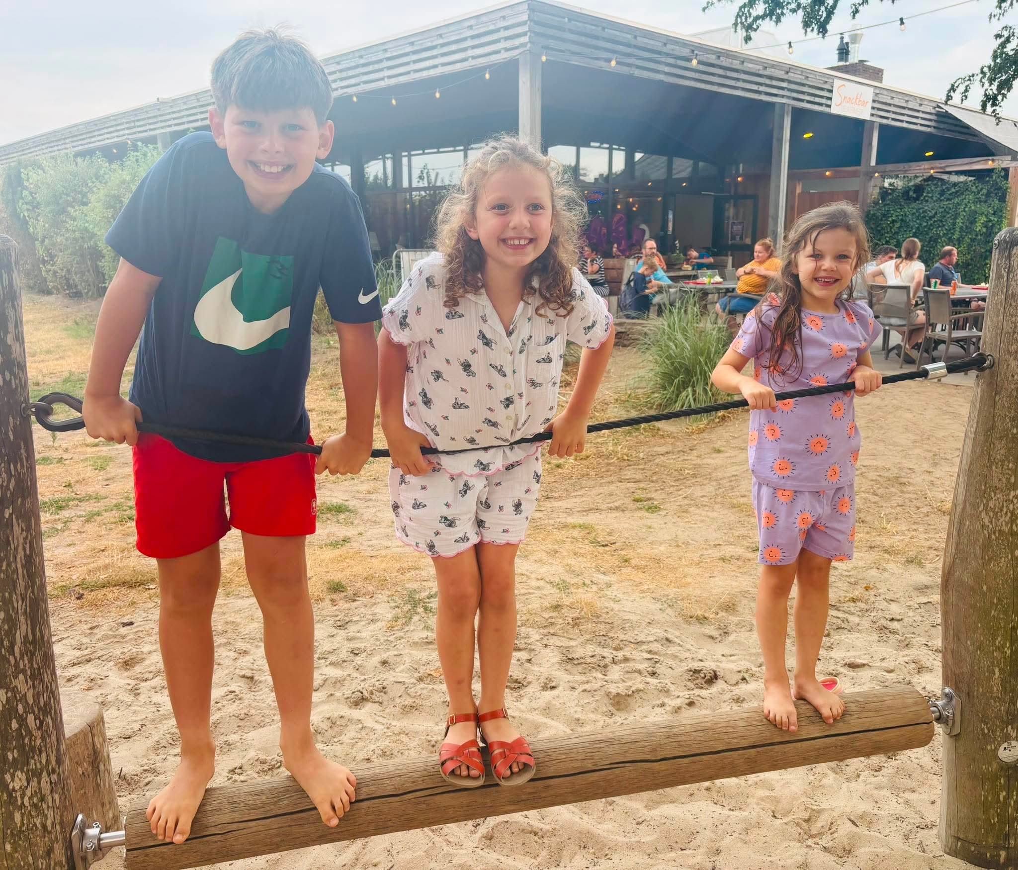 Children on holiday